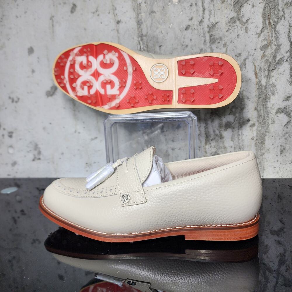 MSRP $225 G/Fore Tassel Leather Golf Loafer Snow Size 7 New With Box